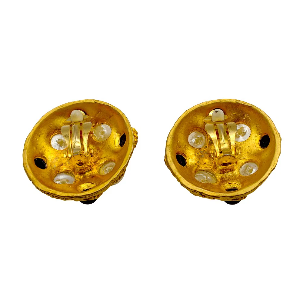 1980's Faux Pearl Earrings - Image 2