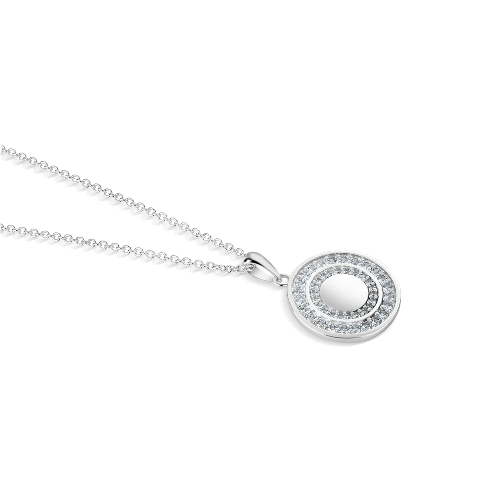 Circular Pendant with Clear Stones - Image 3