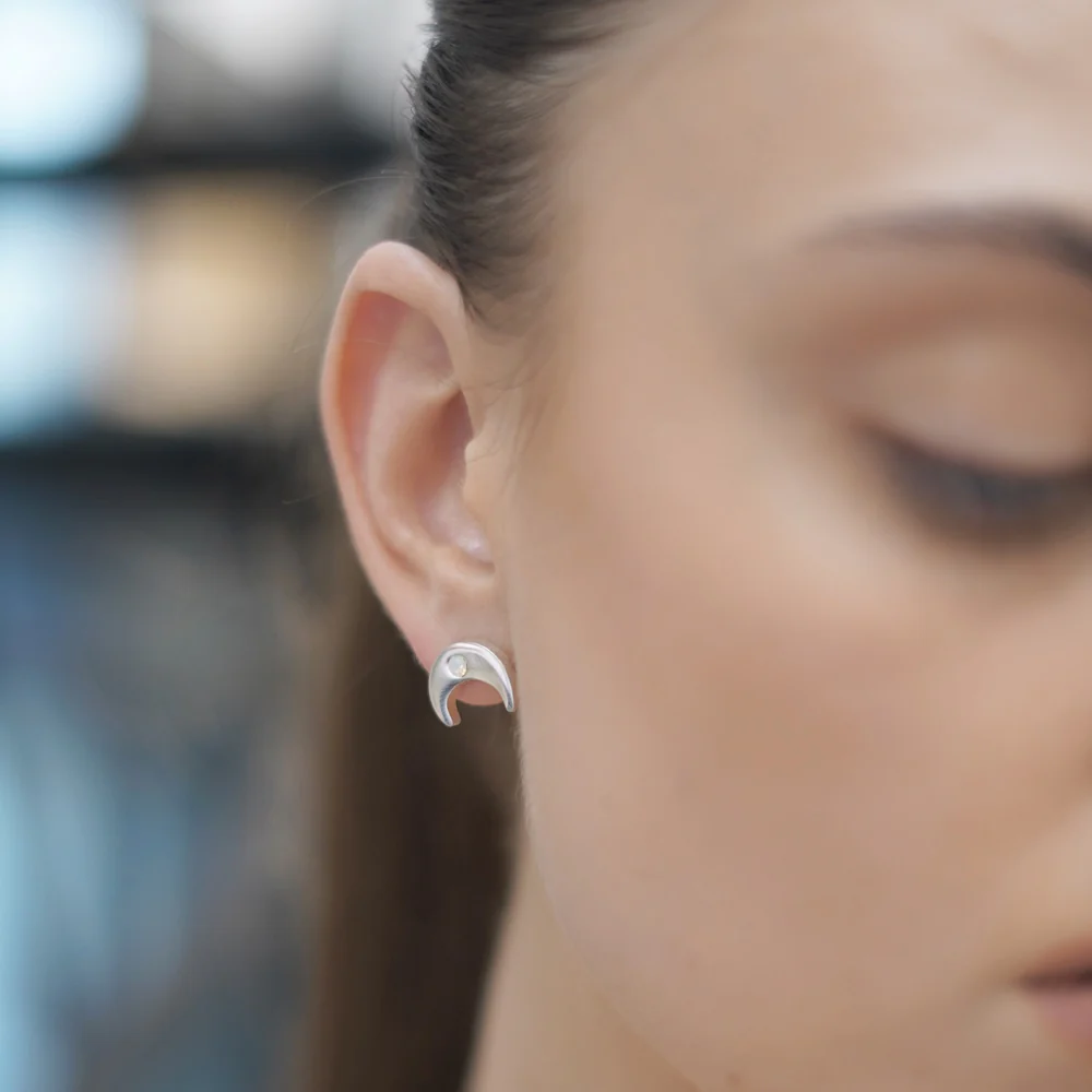 Cosmic Earrings with Pink Stones - Image 2