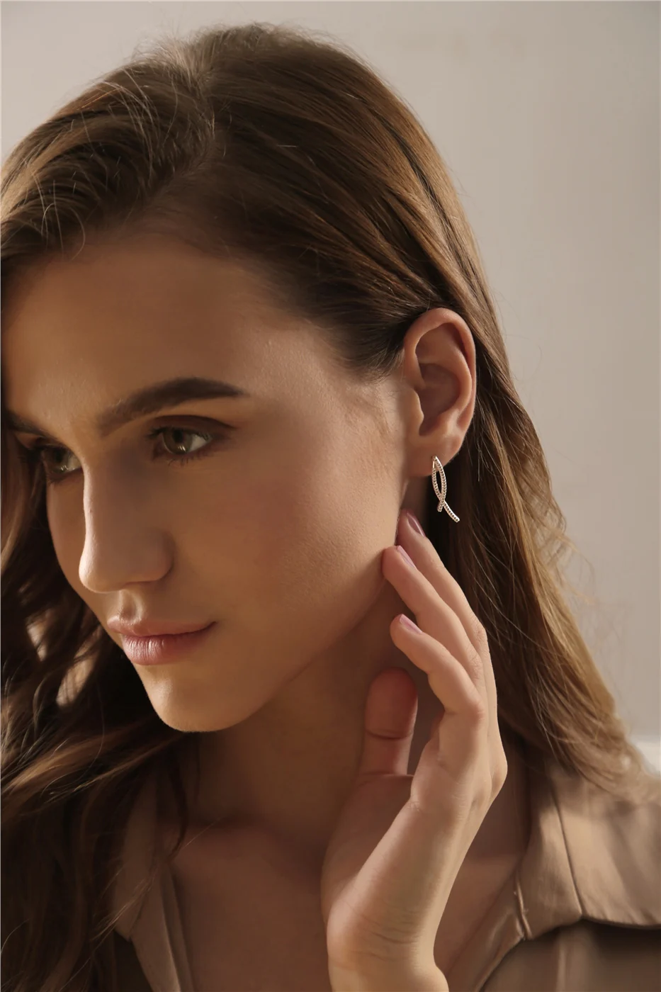 Cross Over Earrings - Image 2