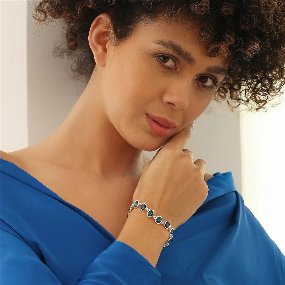 Dark Blue Stone Bracelet - Image 3
