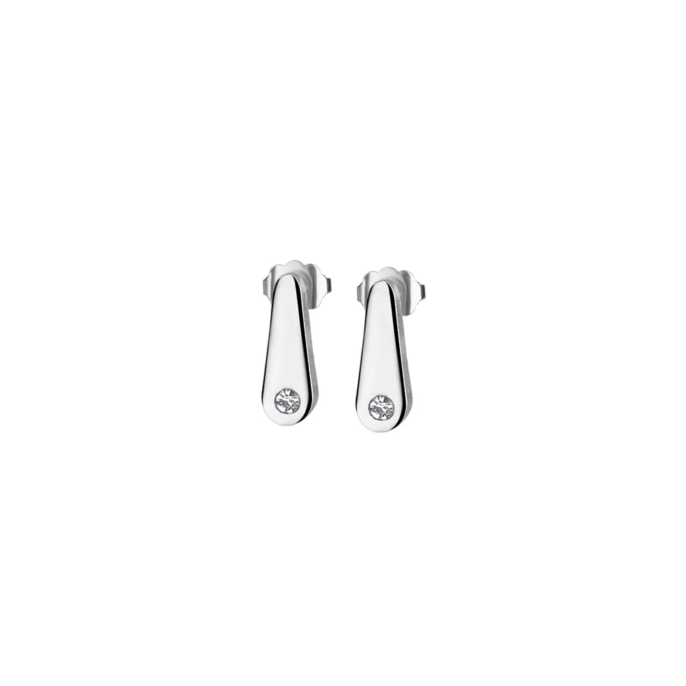 Droplet Earrings with Clear Stones - Image 3