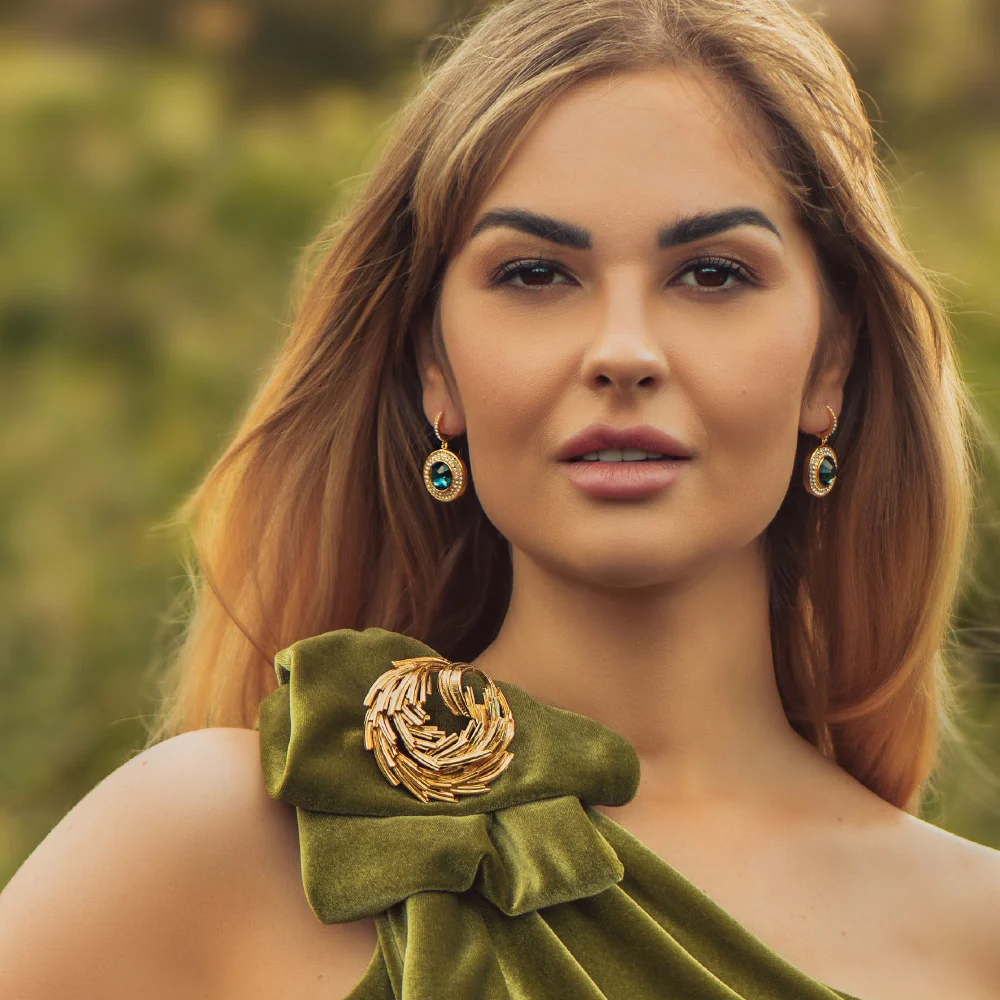 Earrings with Montana Stone - Image 3