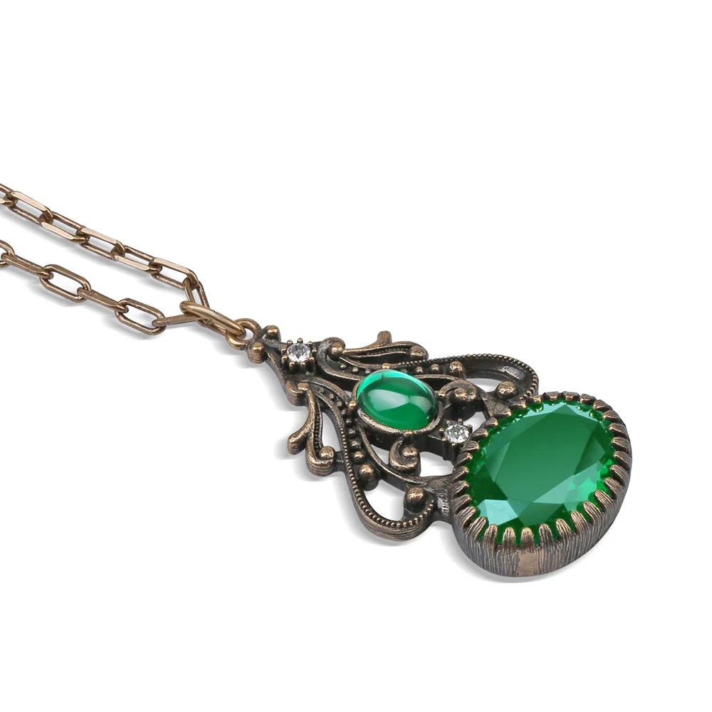 Green Stone FOB Pendant - Image 3
