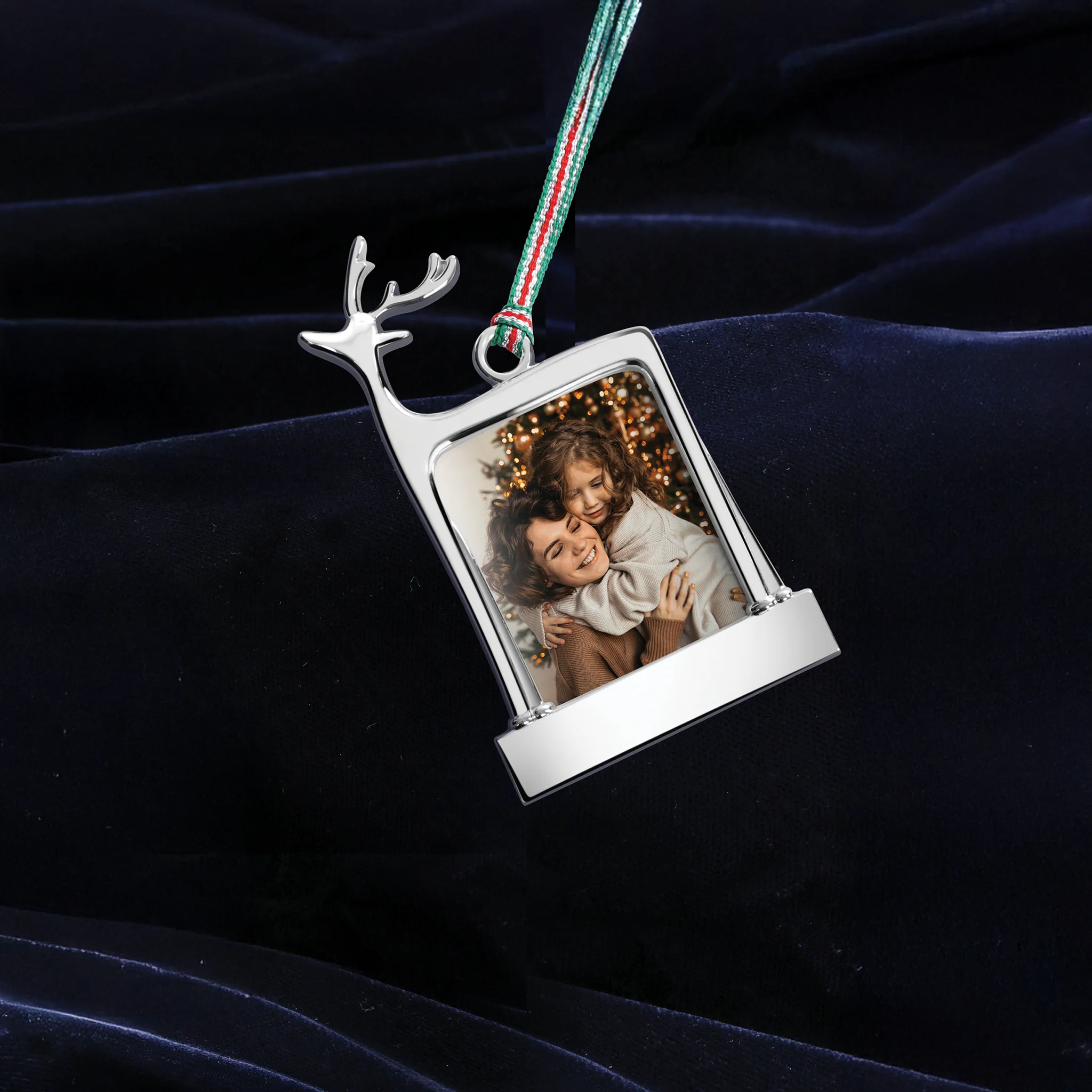Reindeer Photo Frame Christmas Tree Decoration - Image 4