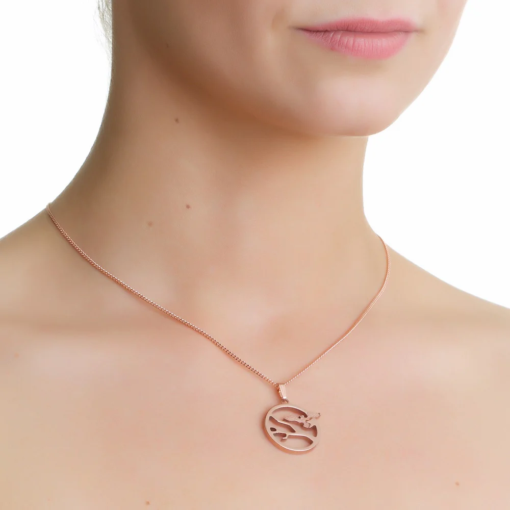 Rose Goldplate Ariel Pendant - Image 2