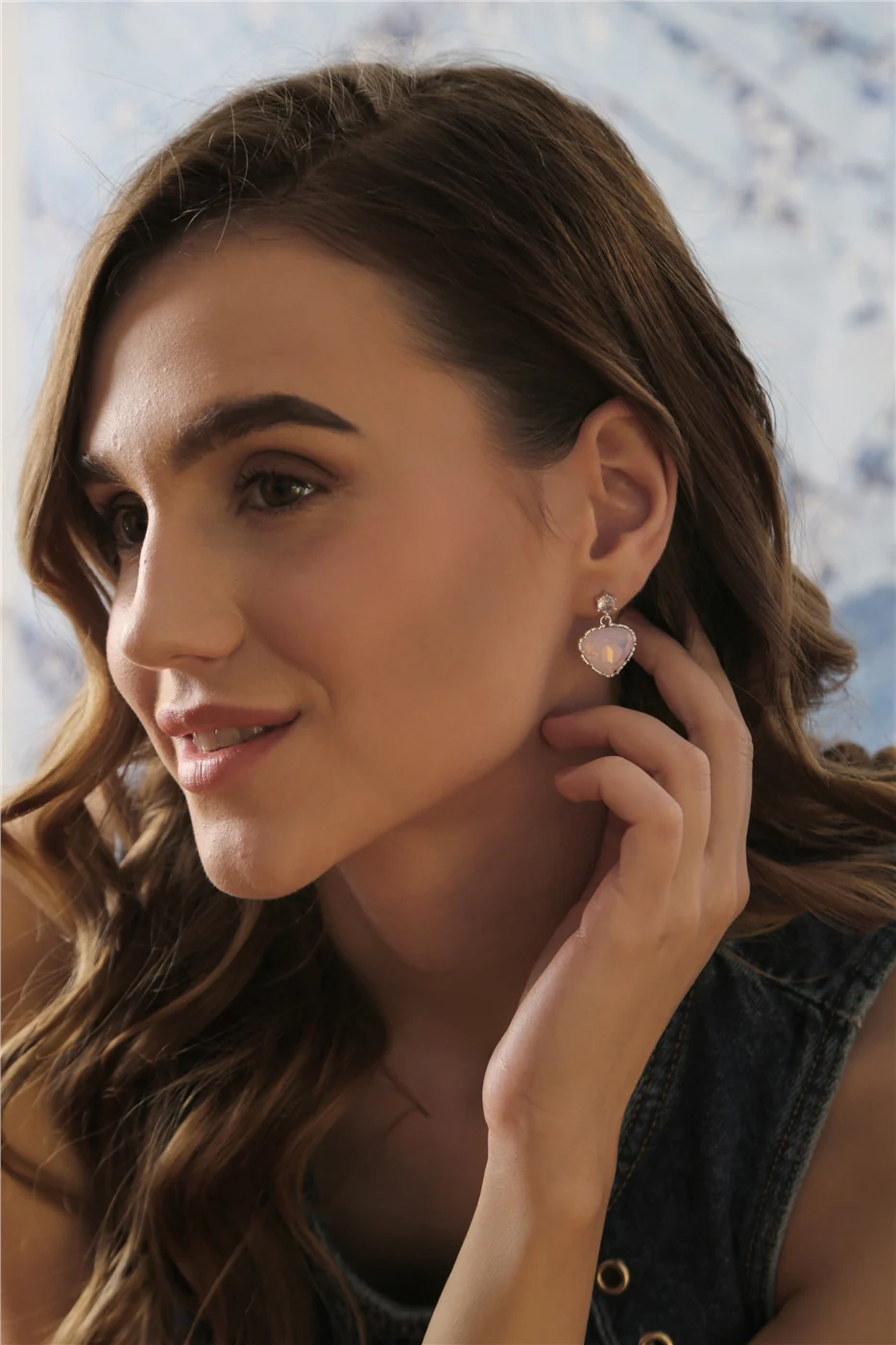 Rose Opal Earrings - Image 2