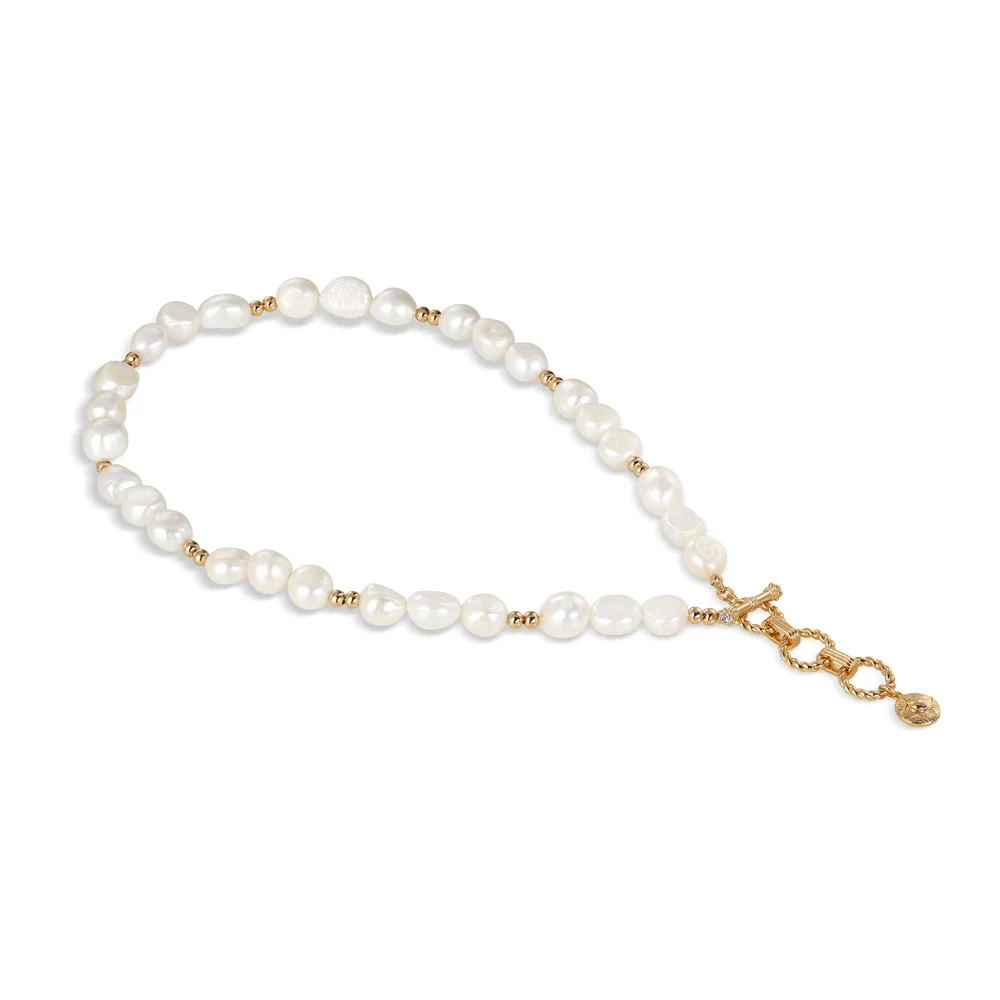 Sappho Large Baroque Pearl Necklace - Image 3