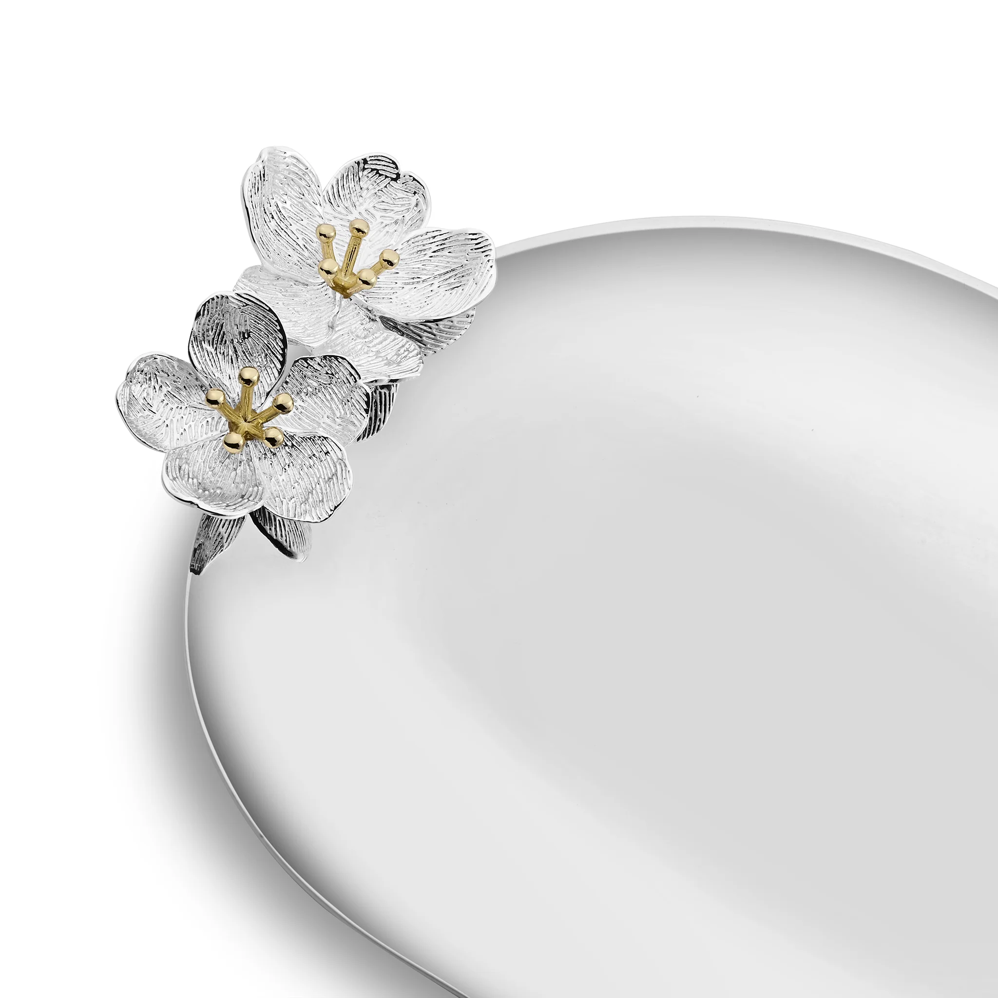 Silver Plated Flower Tray - Image 2