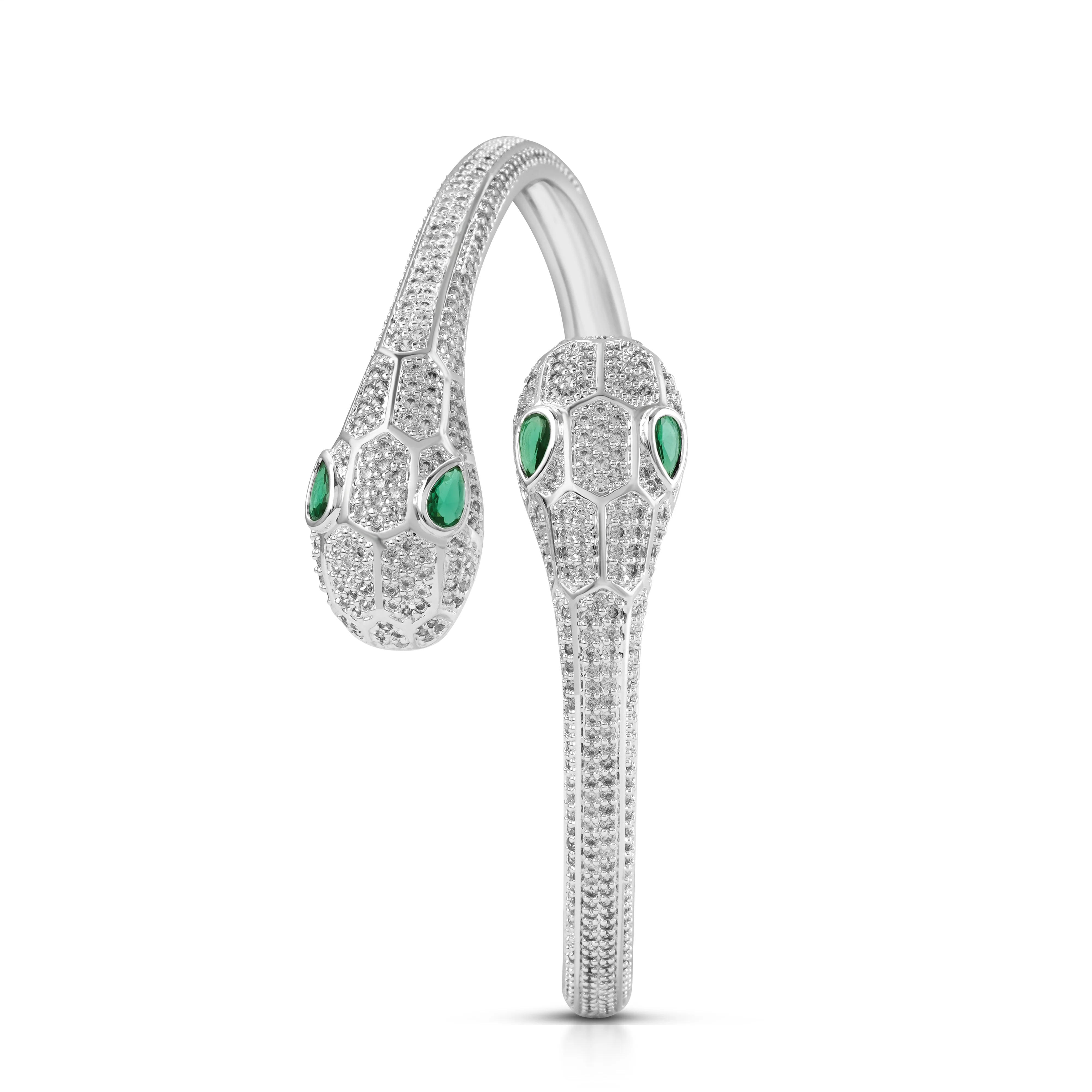 Silver Plated Serpent Bangle - Image 3