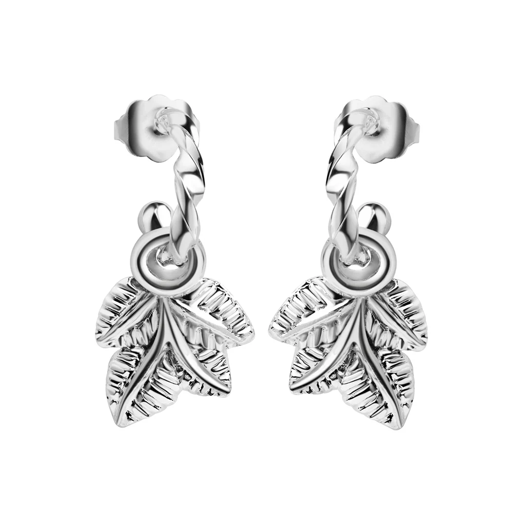Small Leaf Earrings - Image 3