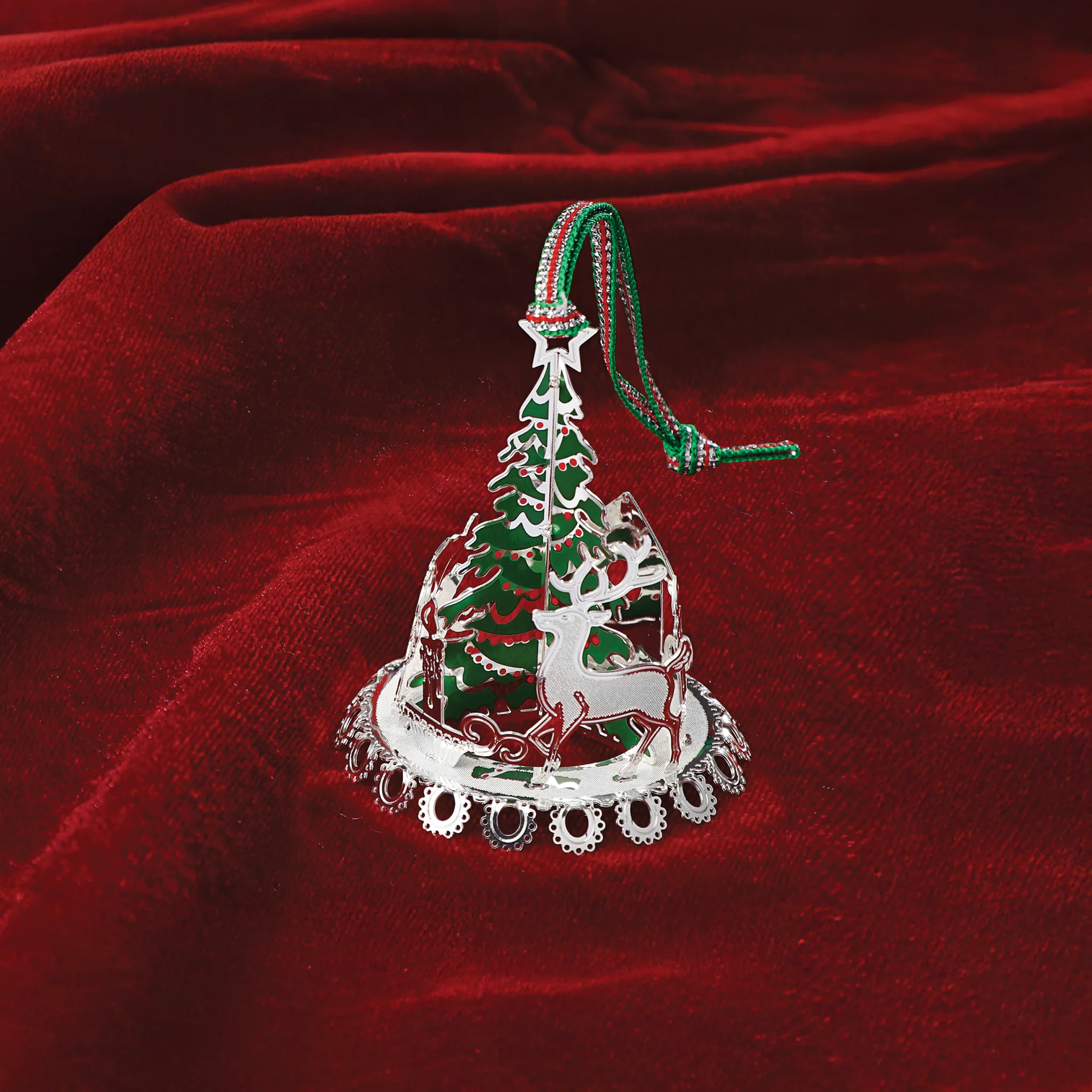 Snowman Carousel Christmas Tree Decoration - Image 2