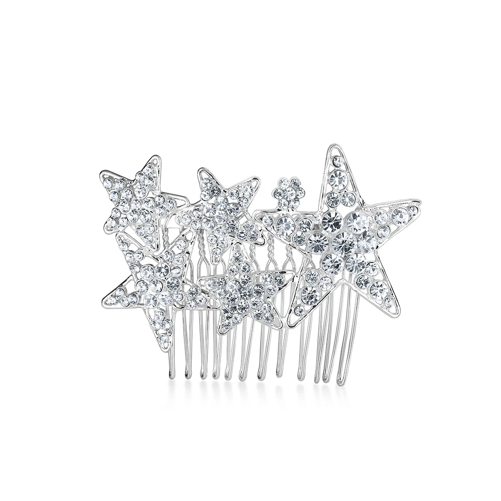 Star Hair Accessory with Clear Stones - Image 3