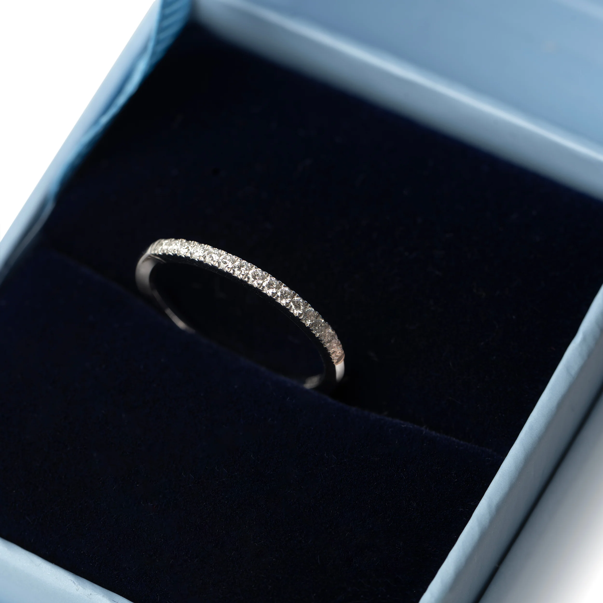 Sterling Silver Pavé Lab Grown Diamond Ring 0.35ct Size O - Image 6