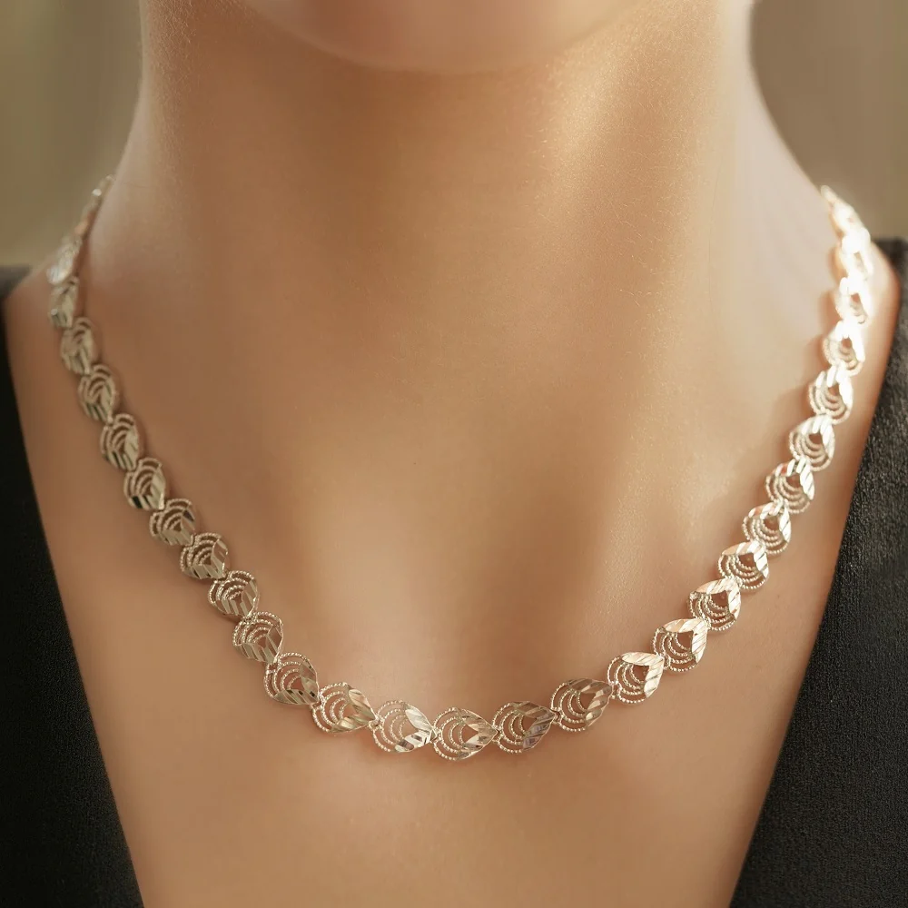 Tear Drop Necklace and Bracelet Set - Image 4