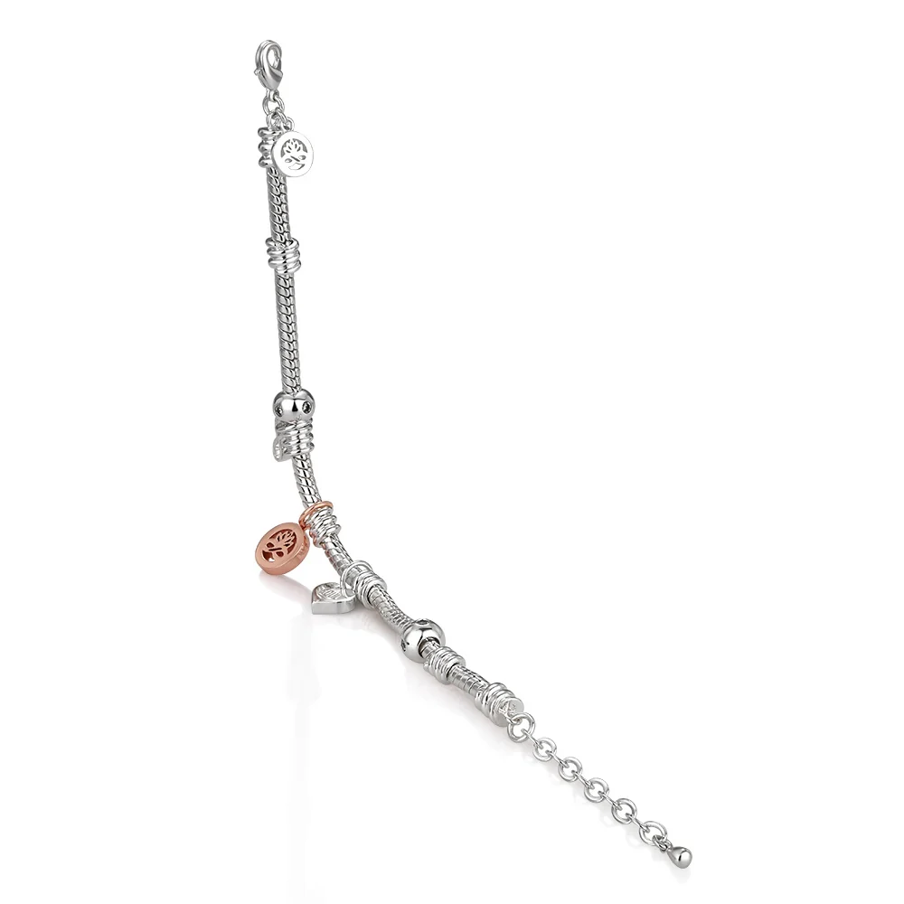 Ti:amo Silver Plated Charm Bracelet - Image 4